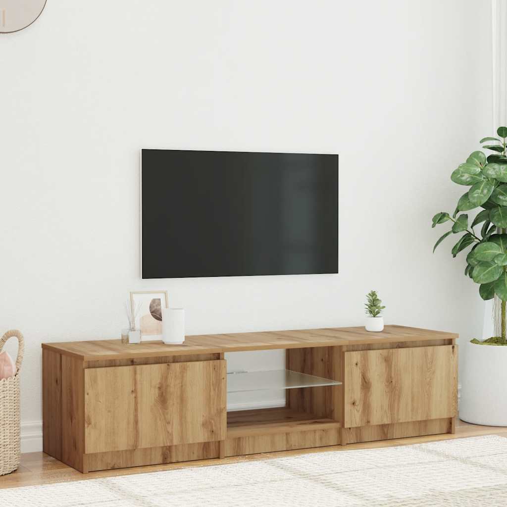 Mueble de pared de TV madera ingeniería envejecida 80x30x30 cm