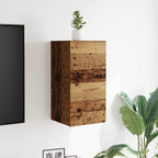 Muebles de pared para TV 2 uds madera envejecida 30,5x30x30 cm