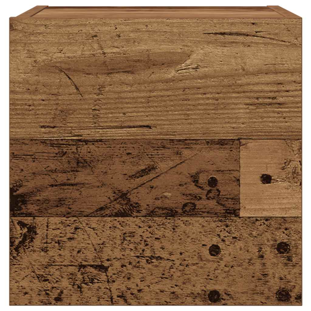 Muebles de pared para TV 2 uds madera envejecida 30,5x30x30 cm