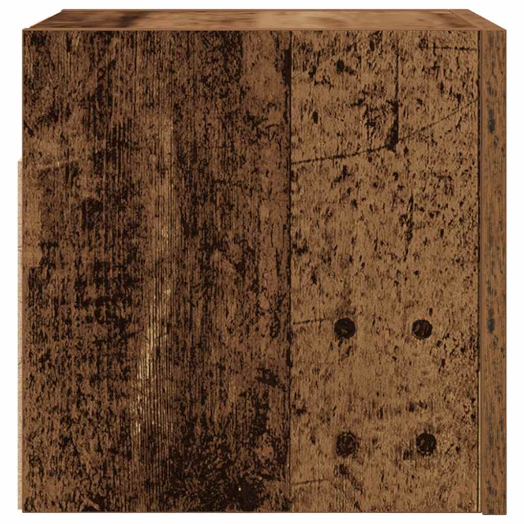 Muebles de pared para TV 2 uds madera envejecida 30,5x30x30 cm