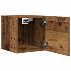 Muebles de pared para TV 2 uds madera envejecida 30,5x30x30 cm