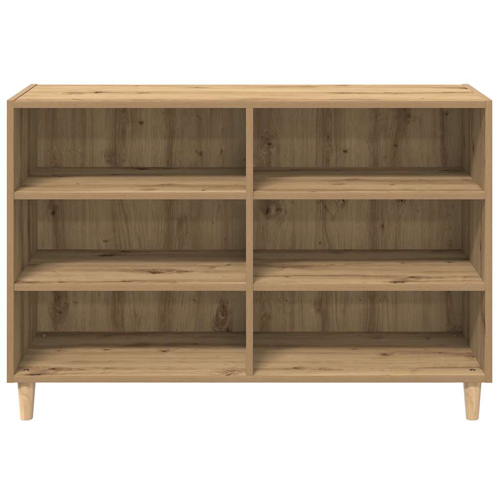 Aparador de madera de ingeniería roble artisan 103,5x35x70 cm