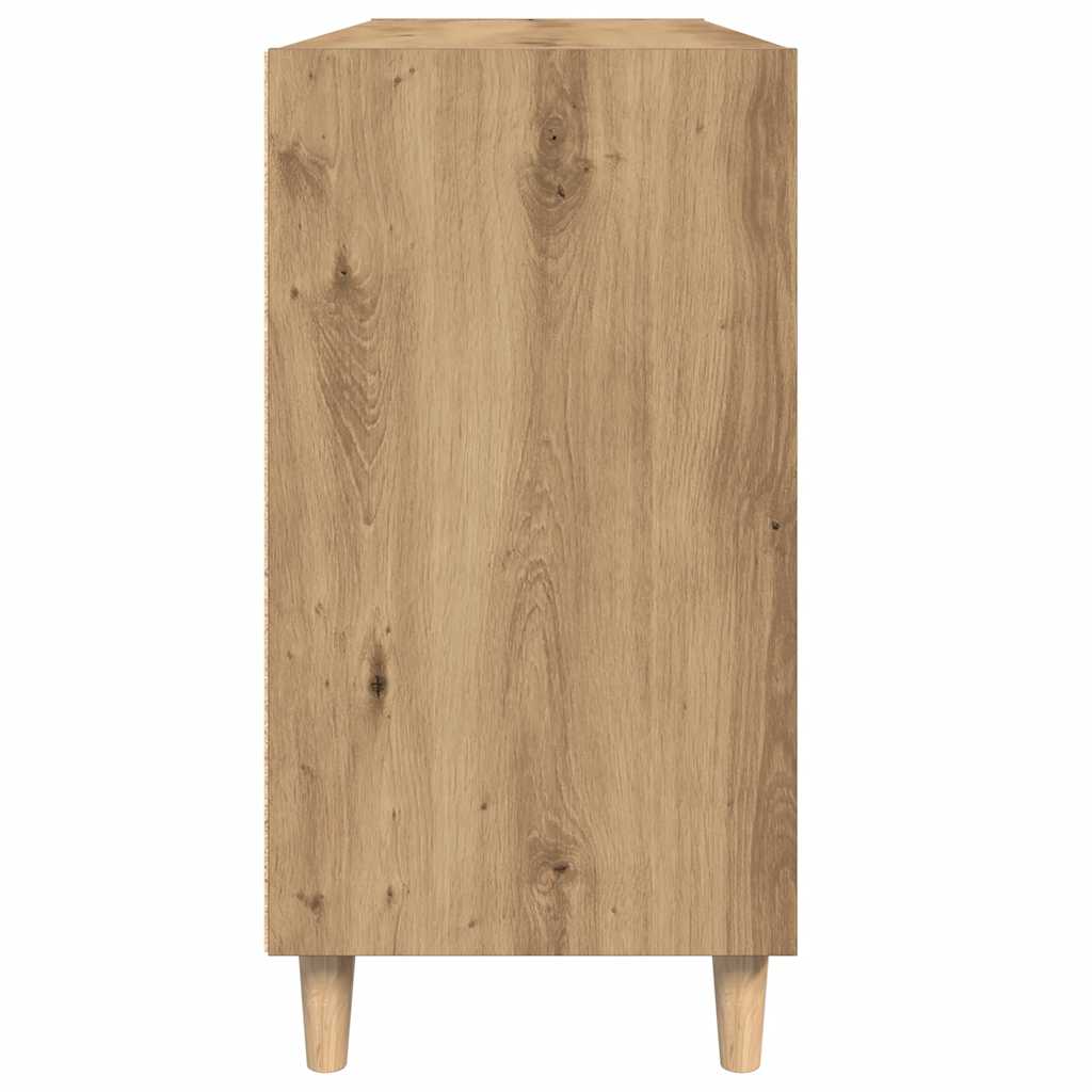 Aparador de madera de ingeniería roble artisan 103,5x35x70 cm