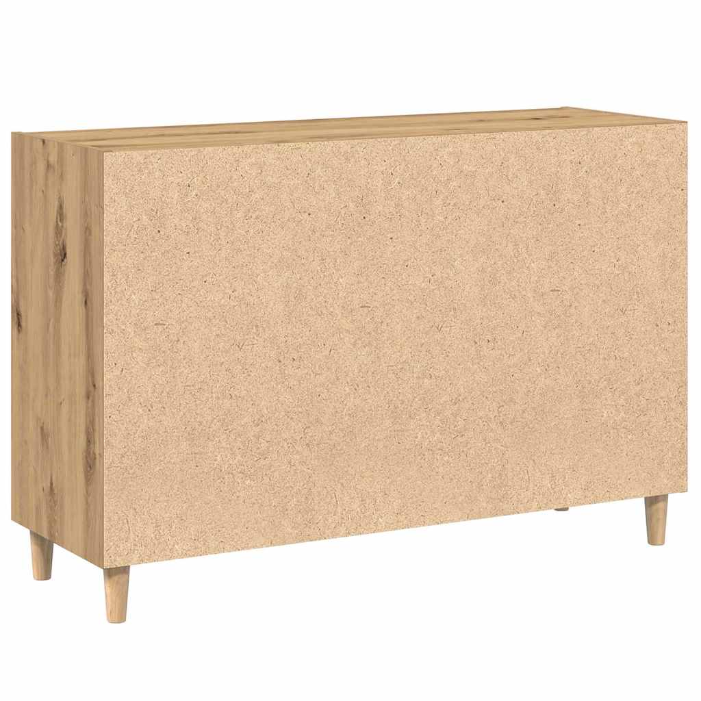 Aparador de madera de ingeniería roble artisan 103,5x35x70 cm