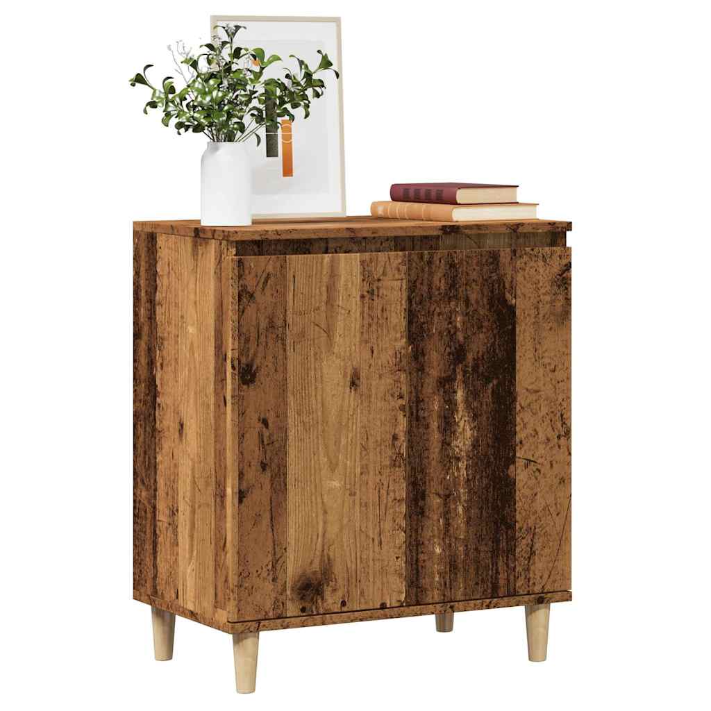 Aparador alto roble ahumado 29,5x34x119,5 cm Madera ingeniería