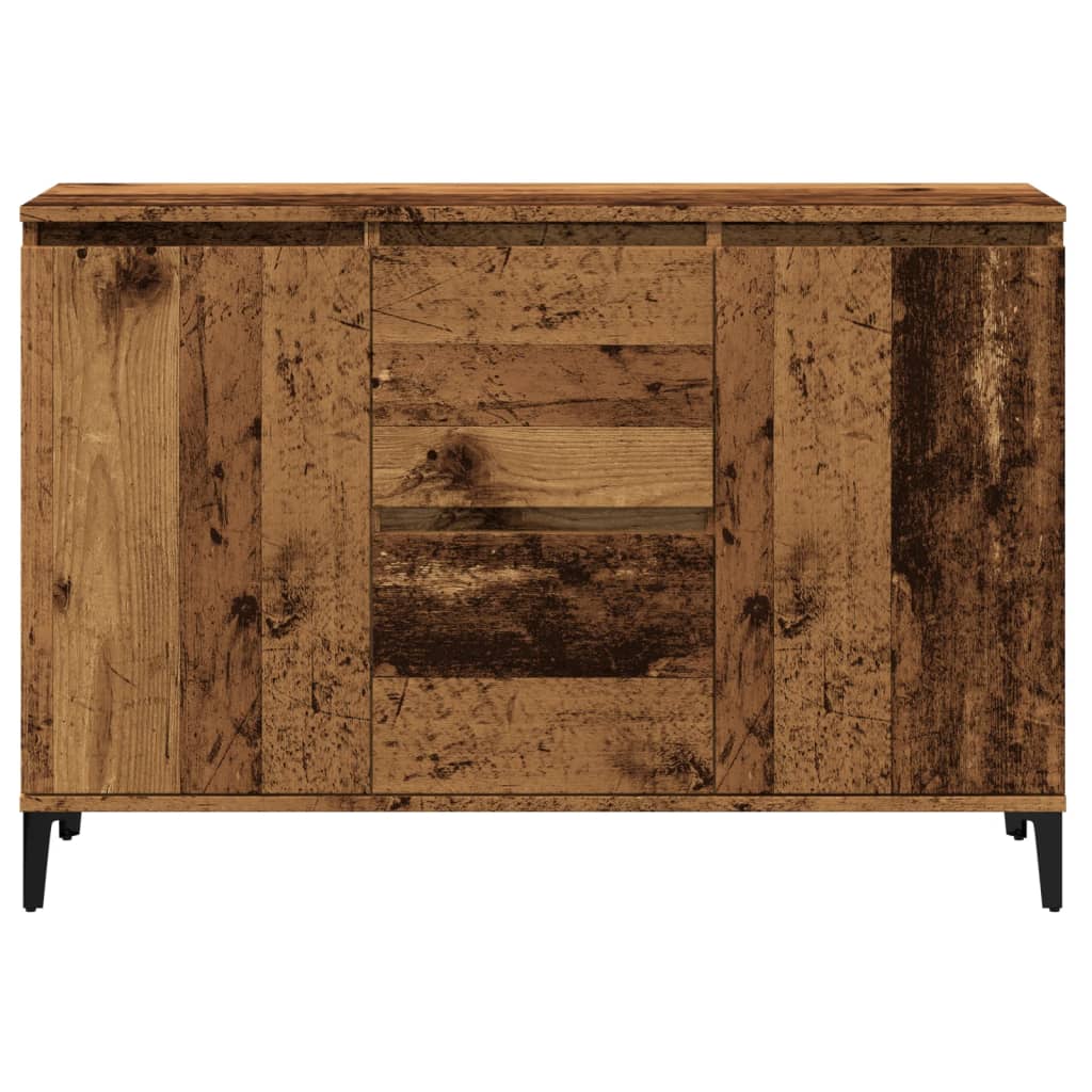 Aparador de madera de ingeniería envejecida 102x35x70 cm