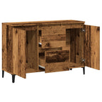 Aparador de madera de ingeniería envejecida 102x35x70 cm