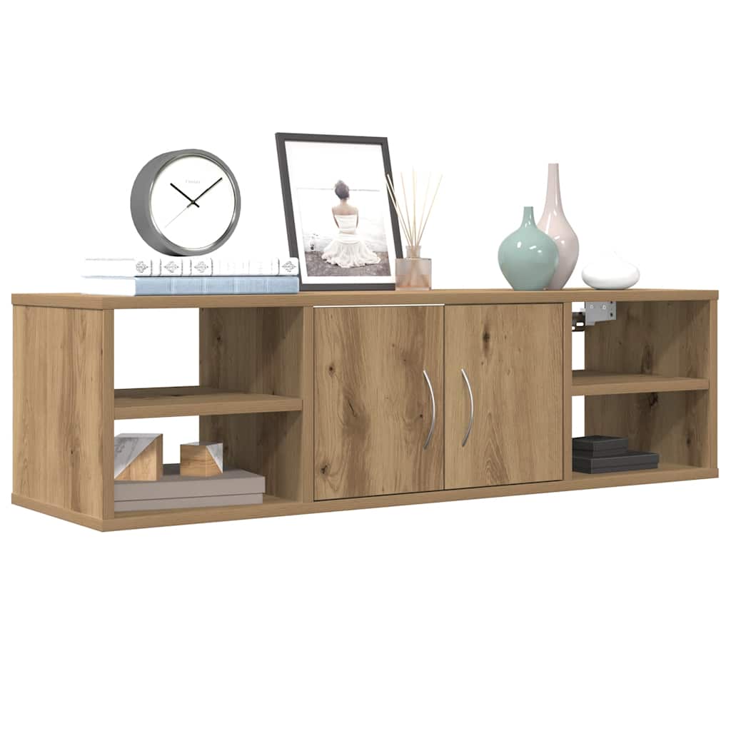 Armario de pared madera de ingeniería roble artisan 101x30x29cm