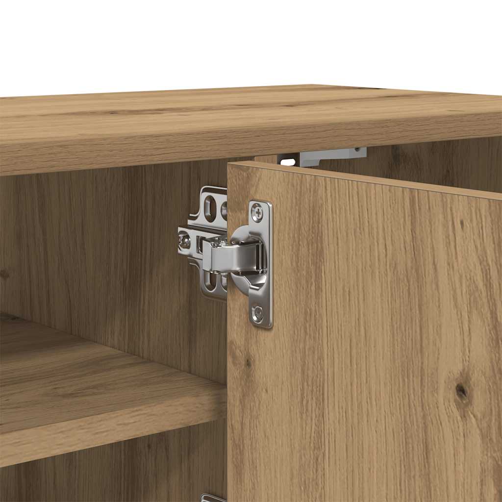 Armario de pared madera de ingeniería roble artisan 101x30x29cm