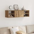 Armario de pared madera de ingeniería roble artisan 101x30x29cm