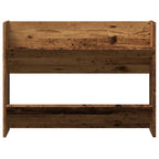 Zapatero de pared madera de ingeniería envejecida 80x18x60 cm