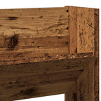 Zapatero de pared madera de ingeniería envejecida 80x18x60 cm