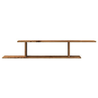 Estante de pared de TV madera ingeniería envejecida 125x18x23cm