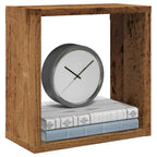 Estantes cúbicos de pared 2 uds madera gris Sonoma 60x15x23 cm