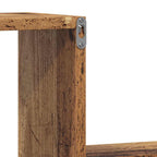 Estante de pared 2 uds madera ingeniería envejecida 100x15x20cm