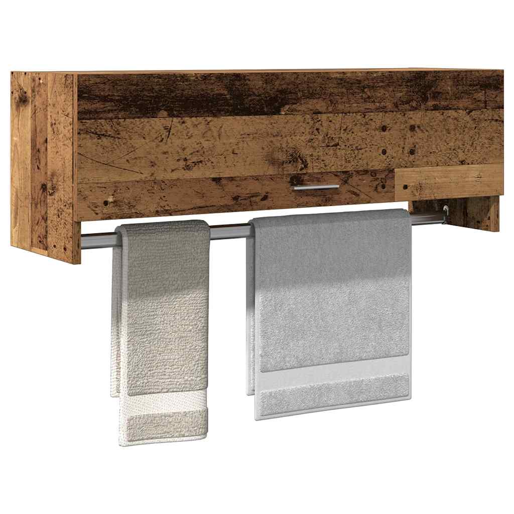 Armario de madera contrachapada blanco 100x50x200 cm