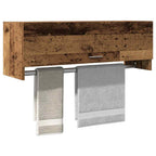 Armario de madera contrachapada blanco 100x50x200 cm