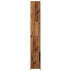 Armario de baño madera contrachapada madera vieja 25x25x170 cm
