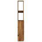 Armario de baño madera contrachapada madera vieja 25x25x170 cm