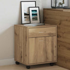 Armario con ruedas madera ingeniería roble artisan 45x38x54 cm