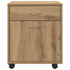 Armario con ruedas madera ingeniería roble artisan 45x38x54 cm