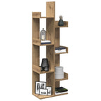 Armario de libros madera contrachapada envejecida 48x25,5x140cm