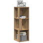 Mueble de esquina madera contrachapada gris Sonoma 33x33x100 cm