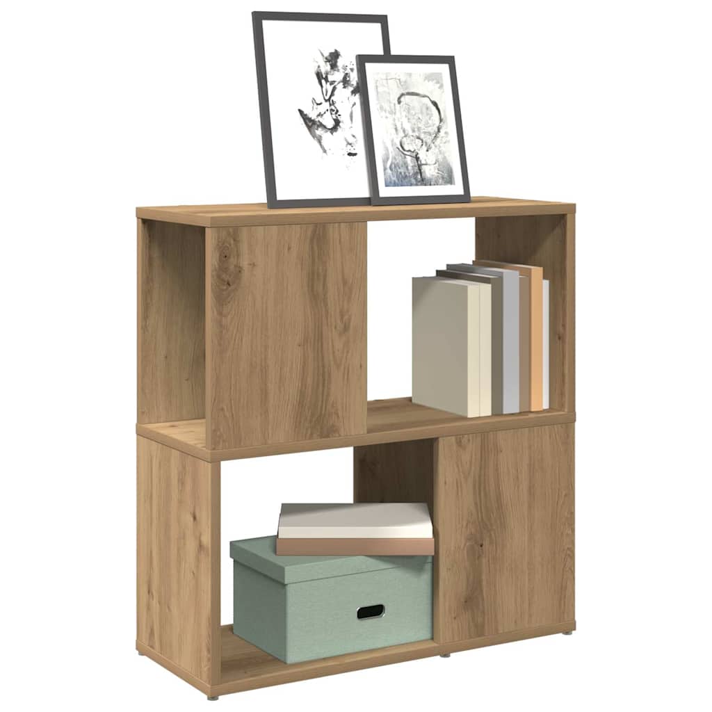 Estantería madera de ingeniería roble artisan 60x24x63 cm