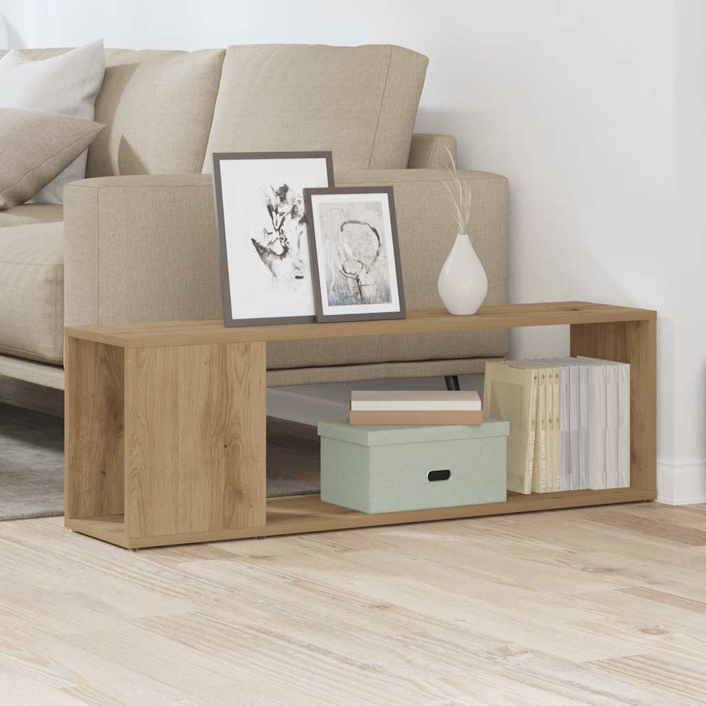 Mueble para TV madera de ingeniería roble artisan 100x24x32 cm