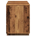 Mueble de TV madera de ingeniería envejecida 130x35x50 cm