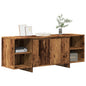 Mueble de TV madera de ingeniería envejecida 130x35x50 cm
