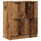 Aparador de madera de ingeniería envejecida 60x30x70 cm