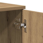 Mueble de TV roble artesanal 140x35x40 cm madera de ingeniería