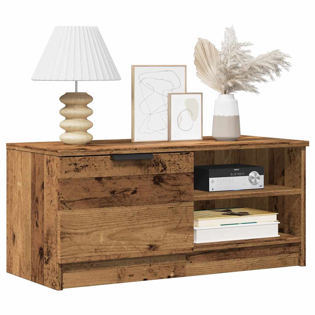 Muebles para TV 2 uds madera contrachapada envejecida