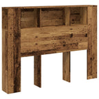 Cabecero armario madera ingeniería envejecida 140x18,5x102,5 cm