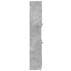 Armario de baño contrachapada gris hormigón 32x34x188,5 cm