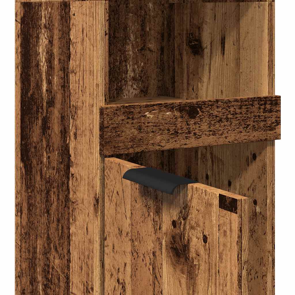 Armario de baño de madera contrachapada envejecida