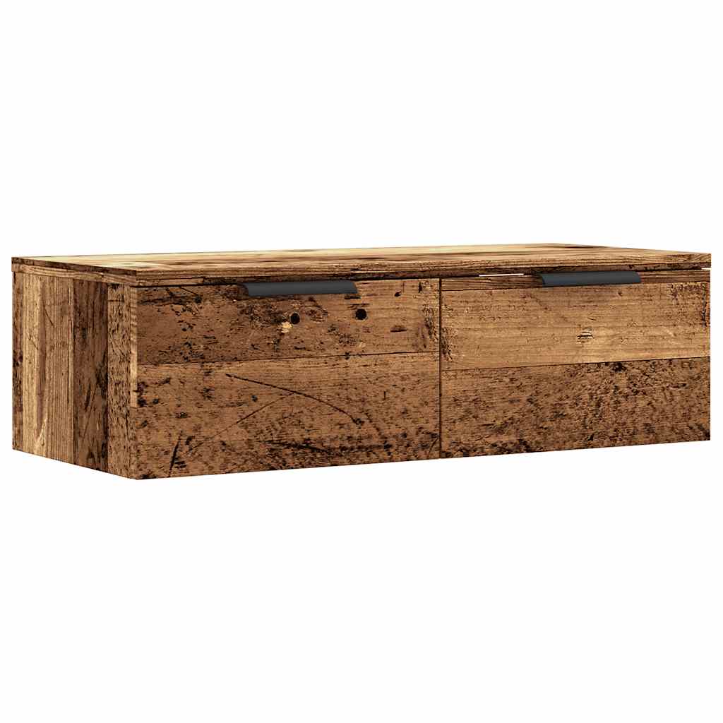 Armario de pared madera de ingeniería envejecida 68x30x20 cm