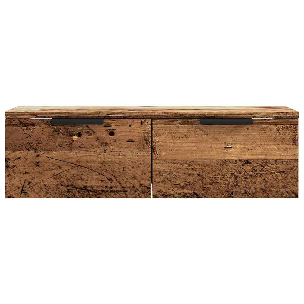 Armario de pared madera de ingeniería envejecida 68x30x20 cm