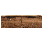 Armario de pared madera de ingeniería envejecida 68x30x20 cm