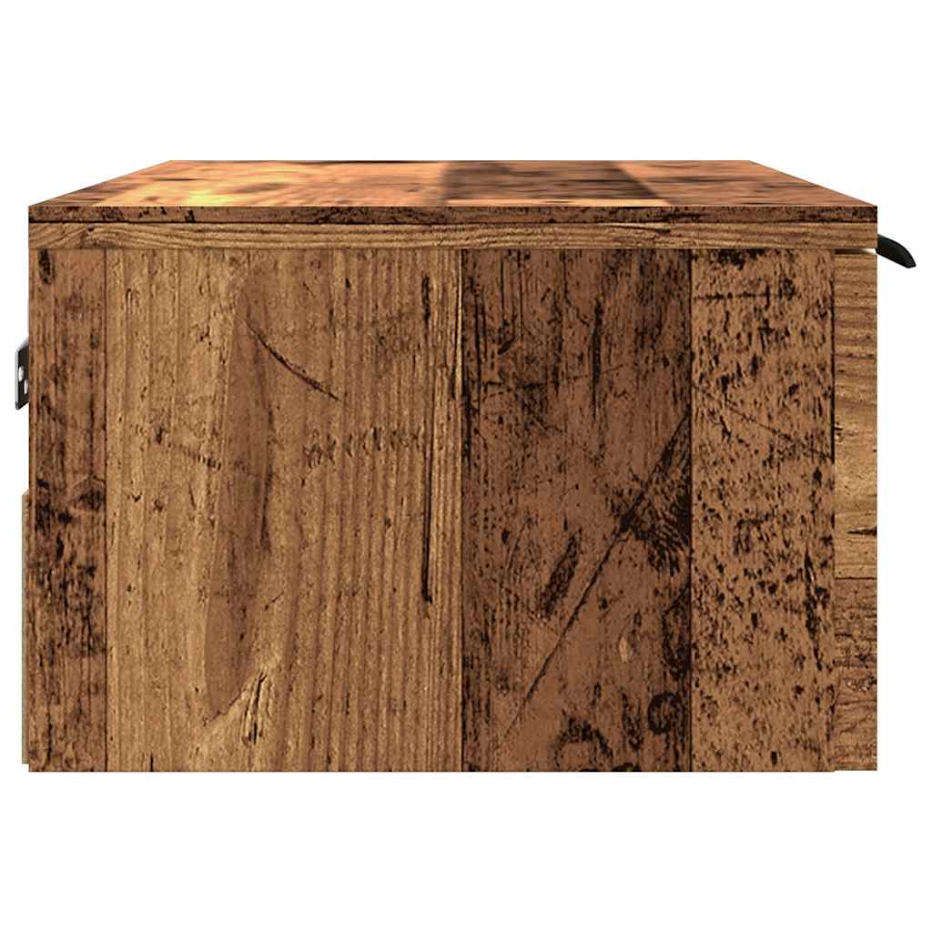 Armario de pared madera de ingeniería envejecida 68x30x20 cm