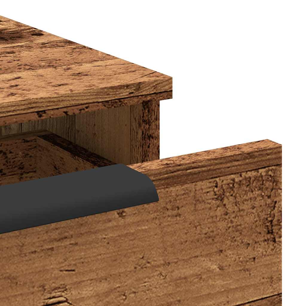 Armario de pared madera de ingeniería envejecida 68x30x20 cm