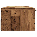 Armario de pared madera contrachapada madera vieja 102x30x20 cm