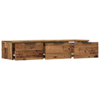 Armario de pared madera contrachapada madera vieja 102x30x20 cm