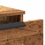 Armario de pared madera contrachapada madera vieja 102x30x20 cm