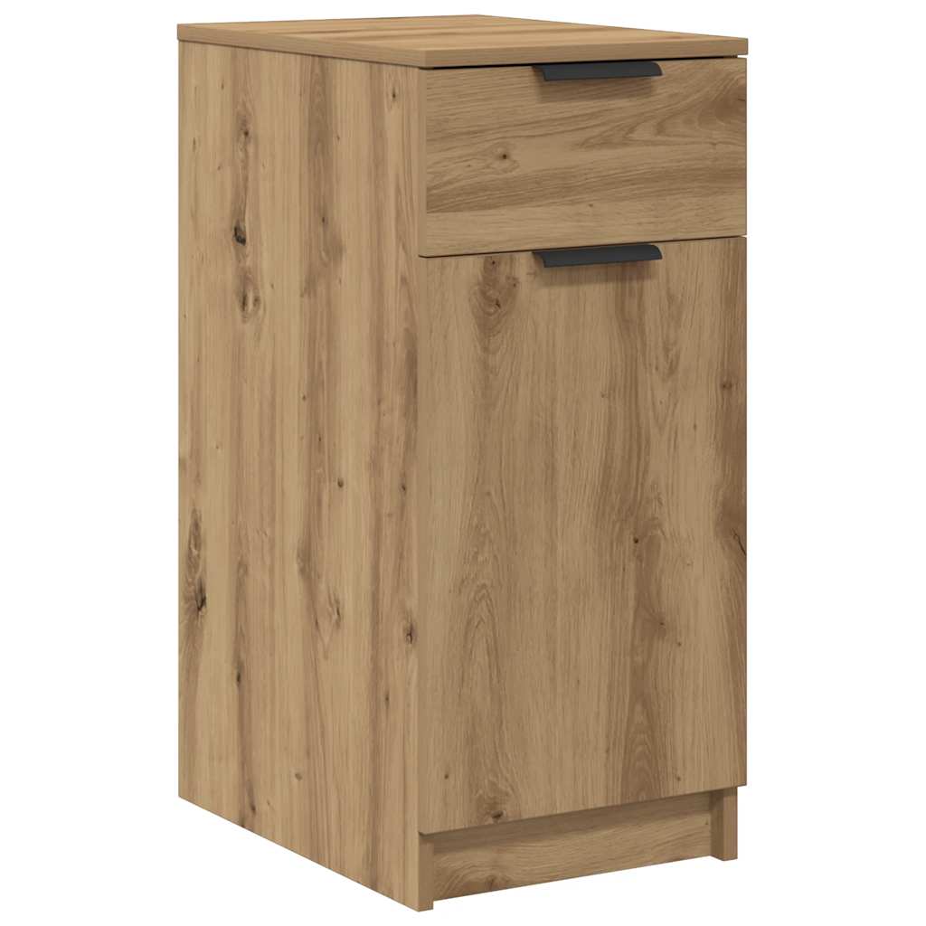 Armario de baño madera ingeniería roble artisan 33x50x75 cm