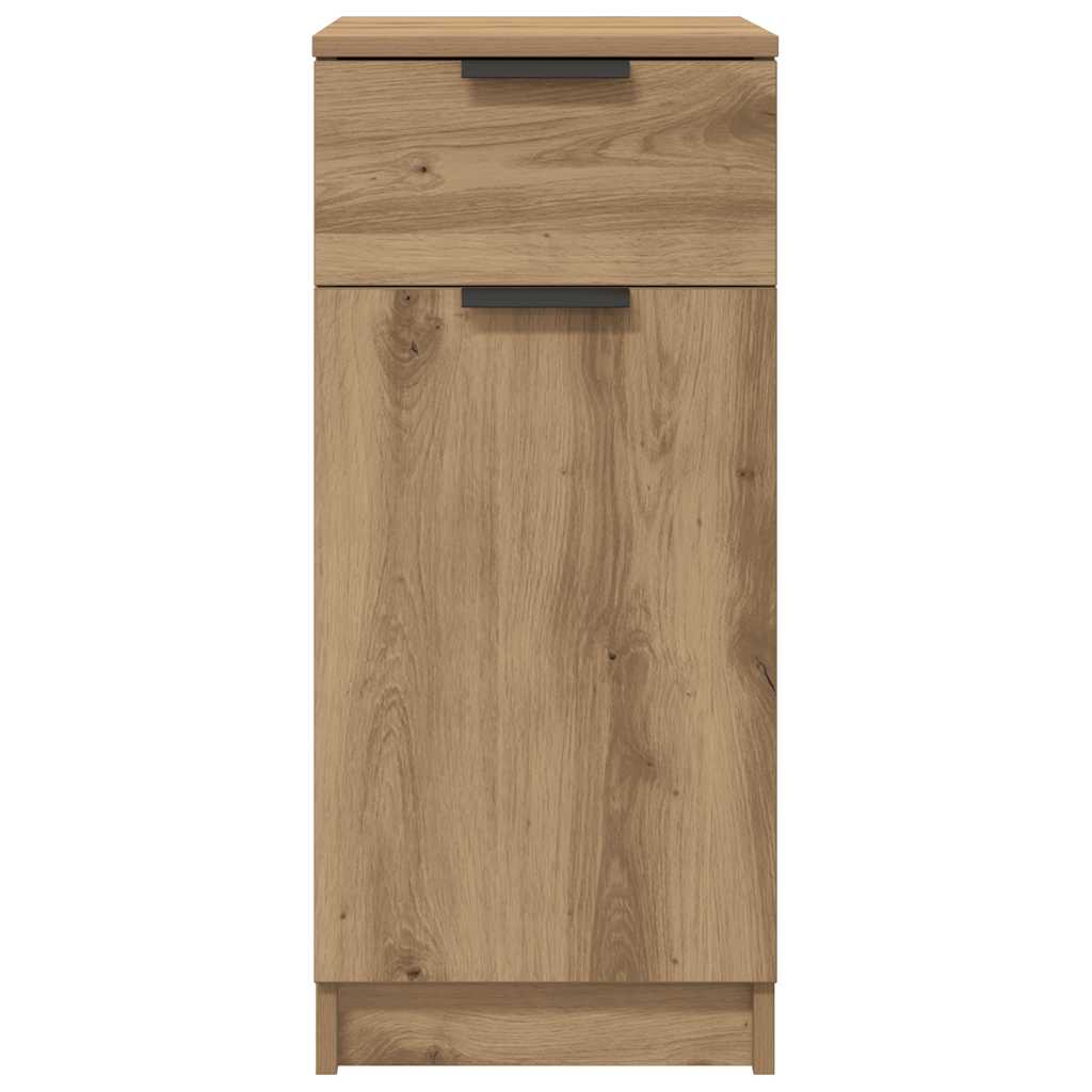 Armario de baño madera ingeniería roble artisan 33x50x75 cm