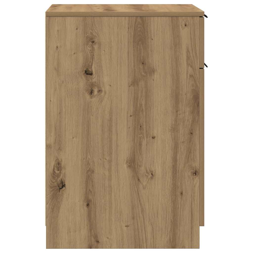 Armario de baño madera ingeniería roble artisan 33x50x75 cm