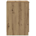 Armario de baño madera ingeniería roble artisan 33x50x75 cm