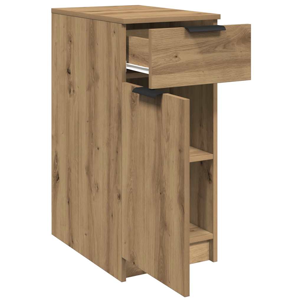 Armario de baño madera ingeniería roble artisan 33x50x75 cm